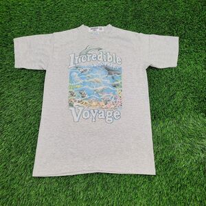 Vintage Sea Turtle Shirt Womens Medium 18x26 Gray